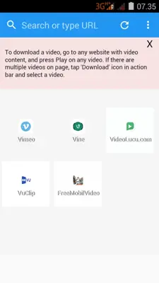 Video Download android App screenshot 3